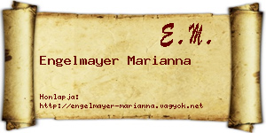 Engelmayer Marianna névjegykártya